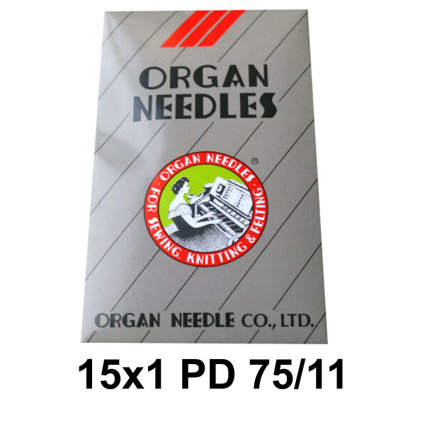 15x1 PD TITANIUM FINISH Flat Shank for Home Machines