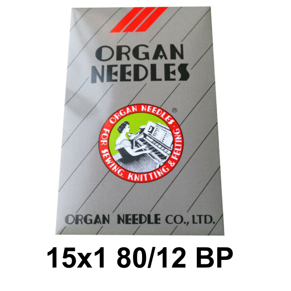 Organ Flat Shank Needle - 15x1 For Home Machines Ball Point